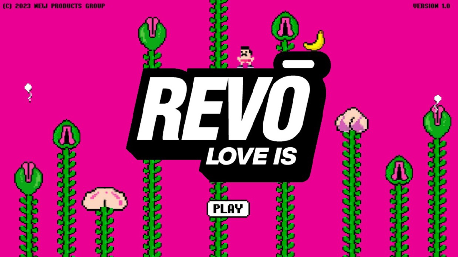 Let's play nostalgic games: REVO LOVE IS energy drink brand