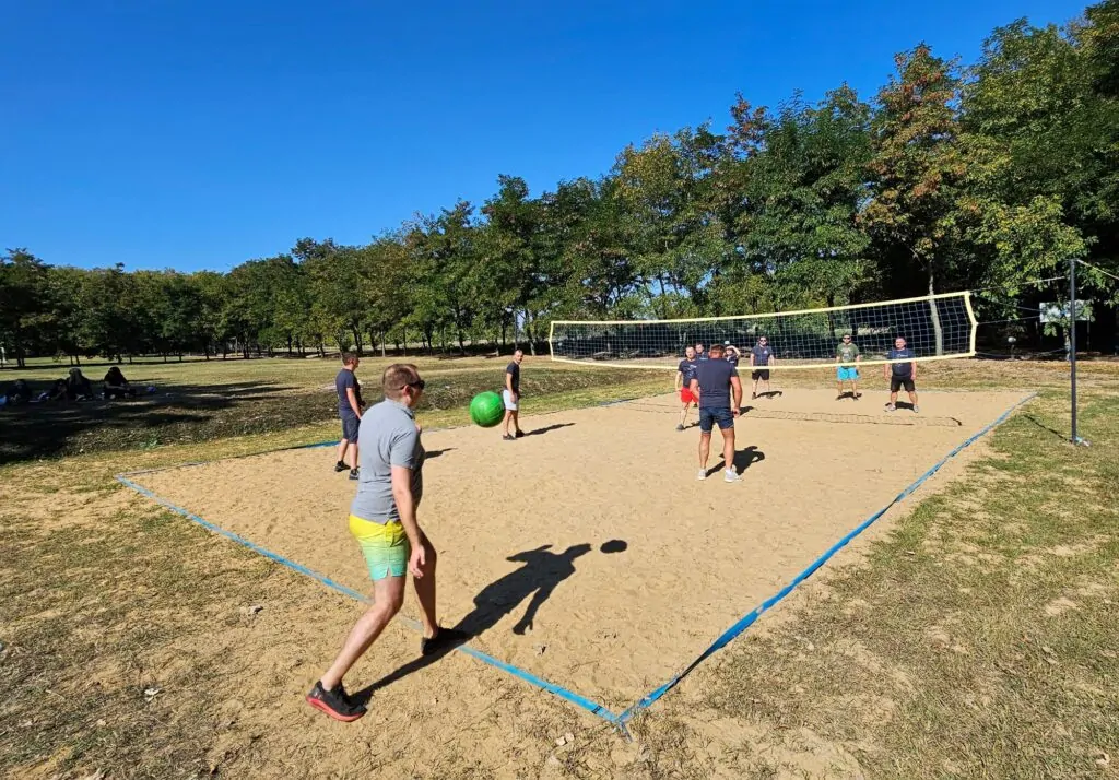 From Planning to Action: New Products Group Holds a Team-Building Event Featuring Volleyball and a Ropes Course