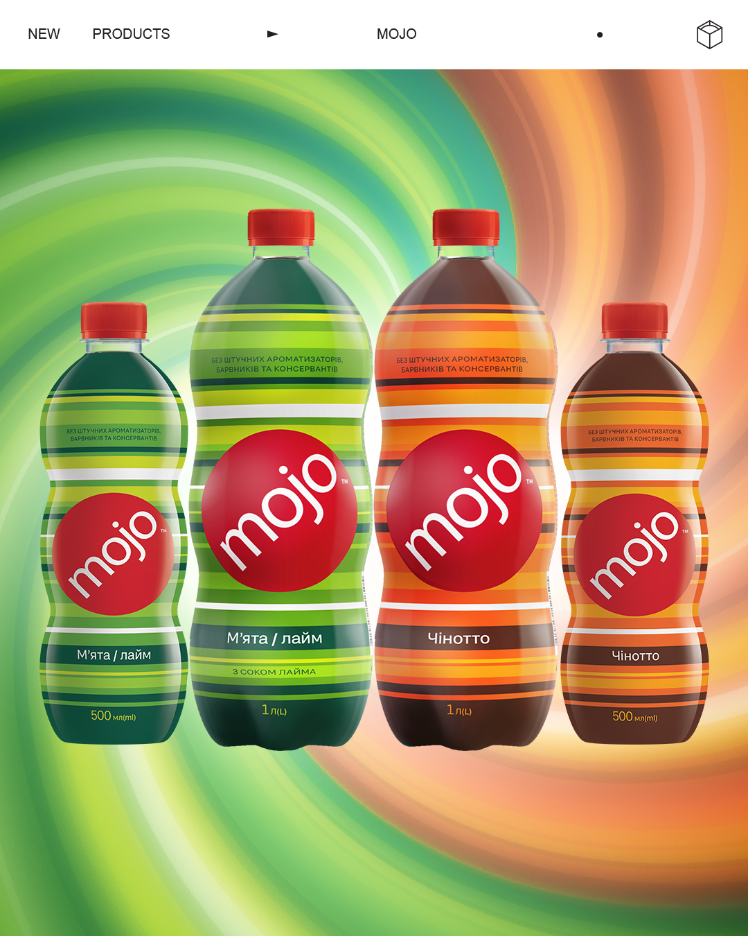 Even more flavours: MOJO is available now in 0.5 l and 1 l plastic bottles
