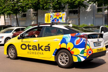 Otaka Kombucha and Uklon Ads Launch Collaboration: Digital Skins, Art Cars, and In-Ride Sampling