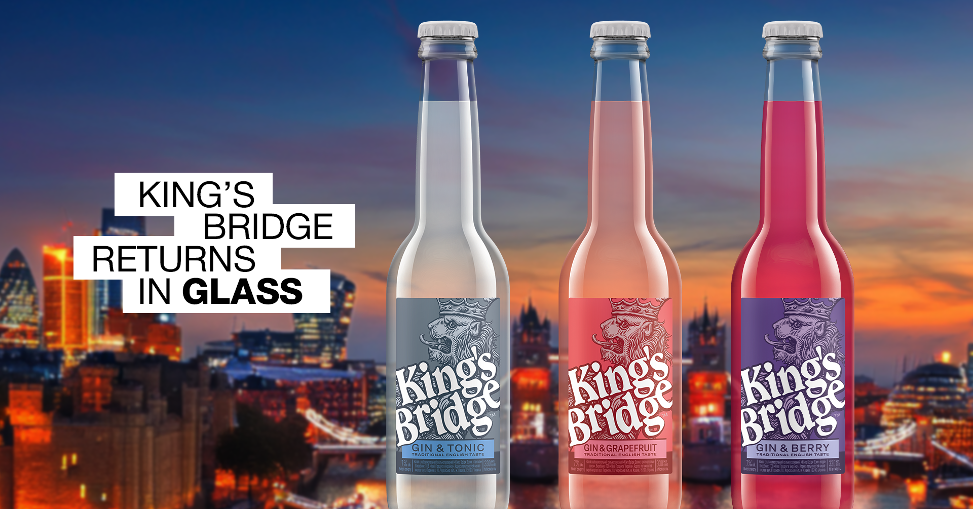 King’s Bridge Brings Consumers’ Favorite Flavors Back in Glass Bottles