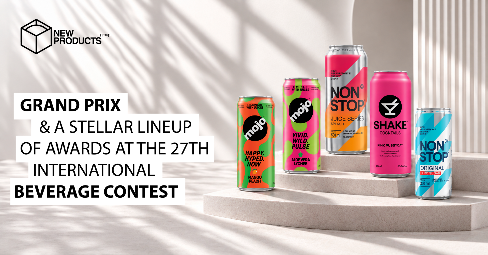 New Products Group Brands Win Grand Prix and A Stellar Lineup of Awards at the 27th International Beverage Contest